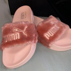 Puma x Fenty Pink Leadcat Slides